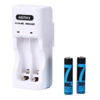 Remax OR Charger RT-DC02 + 2 Rechargeable Battery AAA R-3 900 mAh