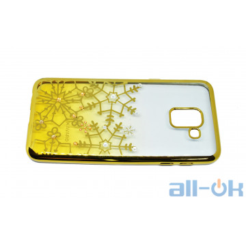 Чохол Silicon Christmas Case для Samsung J600 (J6-2018) Snowflake
