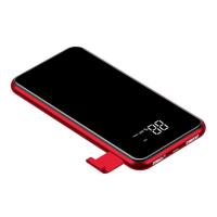 Бездротовий зарядний пристрій  Power Bank 8000 mAh Baseus QI LCD Screen Wireless Charger Red