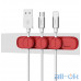 Baseus Magnetic Cable Organizer Red з 3мя кліпсами — інтернет магазин All-Ok. фото 7