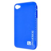  Чехол Borofone case blue для iphone 4/4s