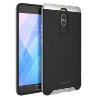 Чохол iPaky (OR) Carbon TPU + Bumper для Meizu M6 Note Silver