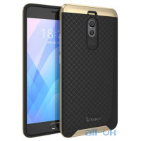 Чохол iPaky (OR) Carbon TPU + Bumper для Meizu M6 Note Gold
