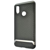 Чохол iPaky Carbon TPU + Bumper для Xiaomi Mi 8 Grey