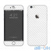 Карбонова наклейка для iPhone 5 / 5s білого кольору — інтернет магазин All-Ok. фото 1