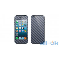  Карбонова наклейка для iPhone 5 / 5s чорного кольору