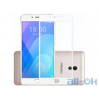 Захисне скло для Meizu M6 note з рамкою White