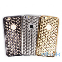 Силіконовий чохол сітка металік для Apple iPhone 6