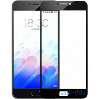 Захисне скло для Meizu M6 з рамкою Black