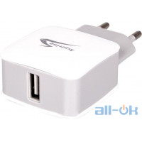 Мережевий ЗП для мобільних телефонів, планшетів Aspiring Energy 1 + 1 x USB 1.2 А White (EN18423)
