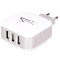 Мережевий ЗП для мобільних телефонів, планшетів Aspiring Energy 3 3 x USB 3.1 А White (EN36875)