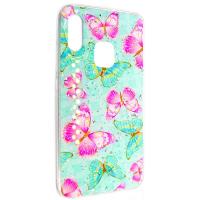 Чохол Deep Shine Flowers Case для Samsung A405 (A40) Butterfly