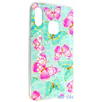 Чохол Deep Shine Flowers Case для Samsung A405 (A40) Butterfly