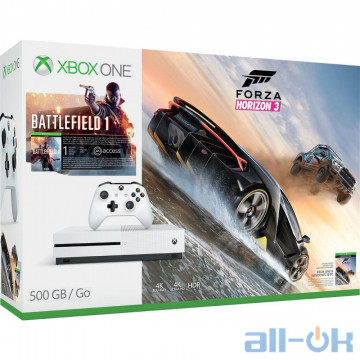 Ігрова приставка Microsoft Xbox One S 500GB + Forza Horizon 3