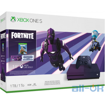 Игровая приставка Microsoft Xbox One S 1TB Fortnite Battle Royale Special Edition Bundle