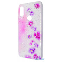 Чохол Deep Shine Flowers Case для Xiaomi Redmi 7 Lilac