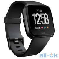 Смарт-годинник Fitbit Versa, Black/Black Aluminum (FB505GMBK)
