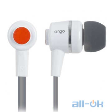 Навушники з мікрофону ERGO ES-200i White UA UCRF