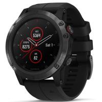  Спортивний годинник Garmin Fenix 5 Plus Sapphire Black with Black Band (010-01988-01)