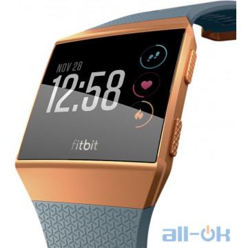 Смарт-годинник Fitbit Ionic watch Slate Blue/Burnt Orange One Size (FB503CPBU)
