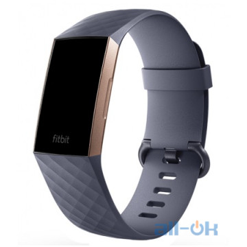 Фiтнес-браслет Fitbit Charge 3 Rose Gold/Blue Gray FB409RGGY