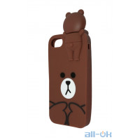 Силіконовий чохол Disney iPhone 7 Teddy Bear Brown