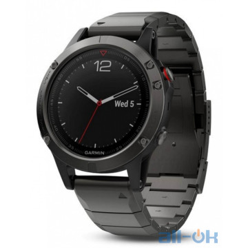 Спортивний годинник Garmin Fenix 5 Slate Gray Sapphire with Metal Band (010-01688-21)