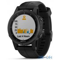 Спортивні годинник Garmin Fenix 5S Plus Sapphire Black with Black Band (010-01987-03)