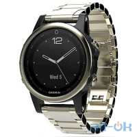 Спортивний годинник Garmin fenix 5s Sapphire Champagne with Metal Band (010-01685-15)