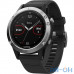 Спортивний годинник Garmin fenix 5 Black Silver with Black Band Silver (010-01688-03) — інтернет магазин All-Ok. фото 1