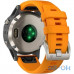  Спортивний годинник Garmin Fenix 5 Plus Sapphire Titanium with Orange Silicone (010-01988-05) — інтернет магазин All-Ok. фото 2