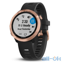 Спортивний годинник Garmin Forerunner 645 Music Black with Rose Gold Hardware (010-01863-33)