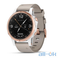 Garmin D2 Delta S Aviator Watch With Beige Leather Band (010-01987-31)
