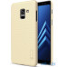 Чохол-накладка  Nillkin Super Frosted Shield Samsung Galaxy A8 2018 Gold — інтернет магазин All-Ok. фото 6
