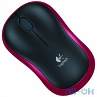 Миша Logitech M185 Wireless optical USB Red