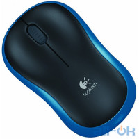 Миша Logitech M185 Wireless optical USB Blue