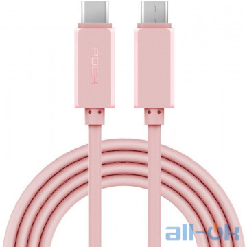 Кабель Rock USB-C to C Cable USB3.0 1 m Rose Gold