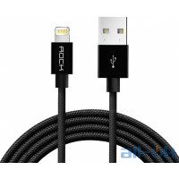 Кабель Rock MFI Charge-Sync round Lightning Cable 1.2 m Blue