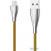 Кабель Rock metal Type-C data cable 0,3M Gold — інтернет магазин All-Ok. фото 1
