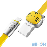 Кабель Rock Chinese Zodiac Micro cable 1M Tiger-Yellow