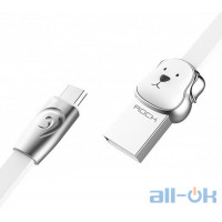 Кабель Rock Chinese Zodiac Micro cable 1M Dog-White