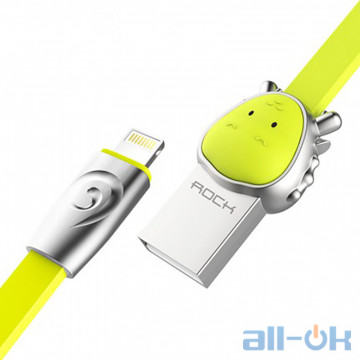 Кабель Rock Chinese Zodiac lightning cable 1M Dragon-Green