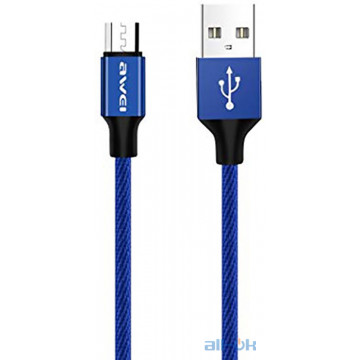 Кабель AWEI CL-98 Micro cable 1m Blue
