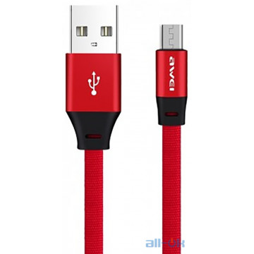 Кабель AWEI CL-98 Micro cable 1m Red