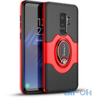 Чохол-накладка Ipaky 360° Free Rotation Ring Holder case Samsung Galaxy S9 Plus G965F Red