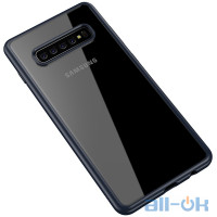 Чохол-накладка Ipaky Bright Series/TPU frame With Clear PC Case Samsung Galaxy S10 Plus Blue