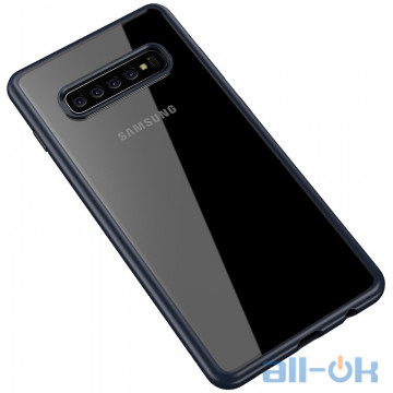 Чохол-накладка Ipaky Bright Series/TPU frame With Clear PC Case Samsung Galaxy S10 Plus Blue