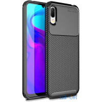 Чохол-накладка Ipaky Carbon Fiber Series/Soft TPU Case Samsung Galaxy A20/A30 Black