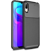 Чохол-накладка Ipaky Carbon Fiber Series/Soft TPU Case Samsung Galaxy A20/A30 Black