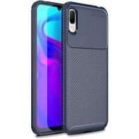 Чохол-накладка Ipaky Carbon Fiber Series/Soft TPU Case Samsung Galaxy A20/A30 Blue